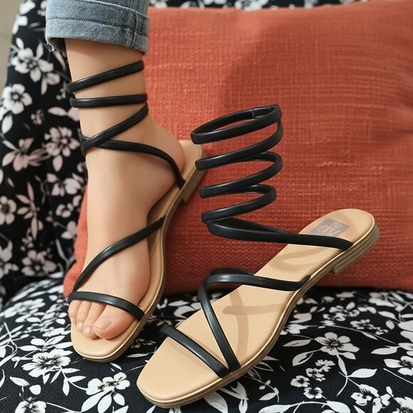 Dolce Vita Sandals Malone Black - Picture 1 of 4